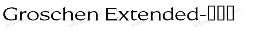 Groschen Extended字体转换